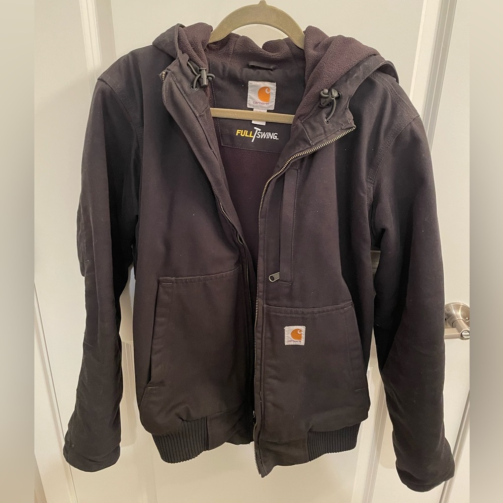 Carhartt Full Swing Loose Fit Washed Duck Fleece-Lined Active Jacket